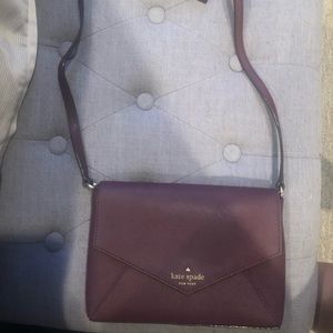 Kate Spade Maroon Envelope Crossbody
